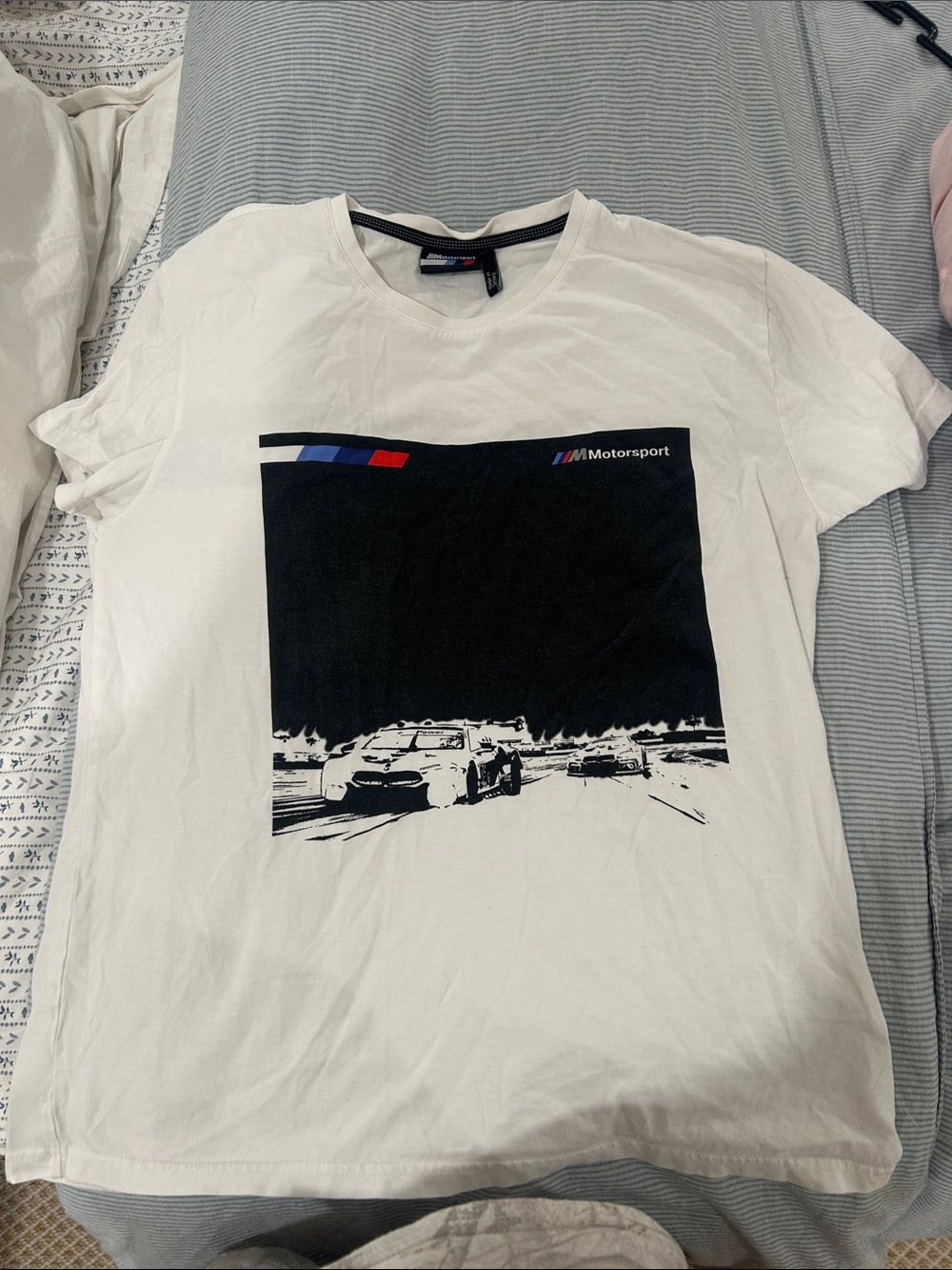BMW Motorsport White Graphic Tee